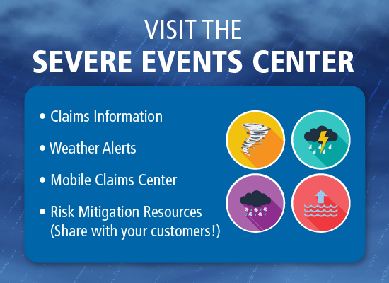 Visit the Severe Events Center!